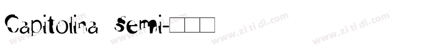 Capitolina Semi字体转换